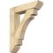 Ekena Millwork Merced Slat Rough Sawn Bracket w/ Offset Brace, Douglas Fir, 8"W x 34"D x 42"H BKT0806X34X42MRC06RDF - alternate 1